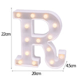 elvesmall DIY LED Letter Night Light Creative 26 English Alphabet Number Battery Lamp Romantic Wedding Party Decoration