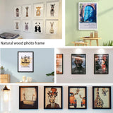 elvesmall Nordic Wooden Frame For Picture Photo Frames Home Decoration Wall Picture Frames Wall Photo Frame Poster Frame Photo Decor Gift