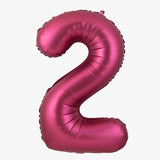 elvesmall 40 Inch Burgundy Foil Balloon Big Number Ballons Digital Baloons Adult Wedding Decoration Birthday Party Wine Red Globos Decor