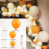 elvesmall 40inch Number Foil Balloon Adult Kids Birthday Balloons Set Orange Theme Happy Birthday Party Baby Shower Decoration Air Globos