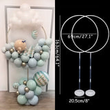 elvesmall Round balloon stand arch balloons wreath ring for wedding decoration baby shower kids birthday parties Christmas Ballon garland