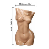 elvesmall Creative Body Art Vase Nordic Style Flower Arrangement Home Decor Living Room Ornament Ceramic Hydroponic Vase