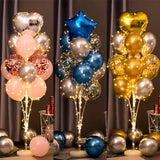 elvesmall 1.3M Table Balloons Stand Kit  with String Light Table Centerpiece Balloon for Birthday Baby Shower Christmas Party Decorations