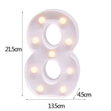 elvesmall DIY LED Letter Night Light Creative 26 English Alphabet Number Battery Lamp Romantic Wedding Party Decoration