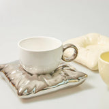 elvesmall  -  Ceramic Mugs Coffee Cups Drinkware Mug for Tea Large Saucer Set Creative Christmas Gift Box Set Couple cups