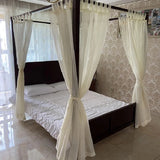 elvesmall Southeast Asian Style American Chinese Theme Hotel Inn Bed Curtain Yarn Curtain Custom Bed Curtain Hemp Yarn Mosquito Net
