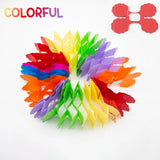 elvesmall 3.6M Multicolor Four Leaf Clover Paper Garland Pull Flag Garlands Baby Shower Wedding Party Home DIY Decoration Craft Supplies