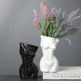 elvesmall Creative Body Art Vase Nordic Style Flower Arrangement Home Decor Living Room Ornament Ceramic Hydroponic Vase