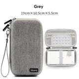 elvesmall Electronics Accessories Travel Organizer Hard Shell Digital Gadgets Storage Bag for Mac Adapter Mouse Data Cable Earphone HDD
