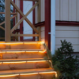 elvesmall  5M/10M/12LED Rope Strip Lights Remote Control Tube Rope Garland Fairy Lighting Strings for Outdoor Indoor Garden Christmas Decor