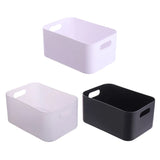 elvesmall   Black/ Transparent/ White Kitchen Plastic Storage Bins, Small Pantry Organizer Bins for Kitchen Bathroom Bedroom