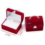 elvesmall 1 Piece Lovely Velvet Jewelry Box Container Wedding Ring Box for Earrings Necklace Bracelet Display Gift Box Holder 16 styles