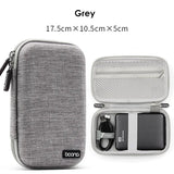 elvesmall Electronics Accessories Travel Organizer Hard Shell Digital Gadgets Storage Bag for Mac Adapter Mouse Data Cable Earphone HDD