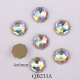 elvesmall 20pcs Crystals Nail Diamond Stone Strass AB Glass Rhinestones For 3D Nails Art Decorations Supplies Jewelry QB217-246A