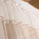 elvesmall Four-Cornered Mosquito Net Pink Bed Canopy Princess Queen Mosquito Bedding Net Bed Tent Floor-Length Curtain 2mx2mx1.5m No Stand