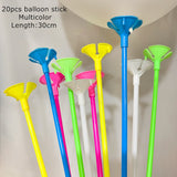 elvesmall 1Set 19 Tubes Balloon Stand Balloon Holder Column Confetti Balloons Baby Shower Birthday Party Wedding Decoration Supplies