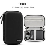 elvesmall Electronics Accessories Travel Organizer Hard Shell Digital Gadgets Storage Bag for Mac Adapter Mouse Data Cable Earphone HDD