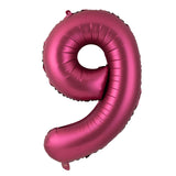 elvesmall 40 Inch Burgundy Foil Balloon Big Number Ballons Digital Baloons Adult Wedding Decoration Birthday Party Wine Red Globos Decor