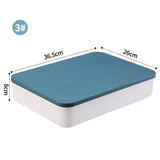 elvesmall Desk Sundries Storage Box with Lid Wardrobe Clothes Drawer Plastic Storage Basket Container Organizer for Cosmetics Small Things
