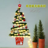 elvesmall  Christmas creative wall tree with lights DIY Christmas ornaments treeGlowing christmas tree christmas ornaments  happy tree