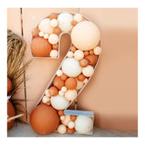 elvesmall   Balloon Number Filling Box Alphabet Frame Party Decoration Baby Shower Anniversary Decor Birthday Backdrop Photo Diy Wedding New