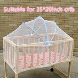 elvesmall Crib Mosquito Net Cradle Bed Baby Bed Universal Arched Mosquito Net Girl Room Decor Bed Decor