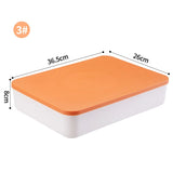 elvesmall Desk Sundries Storage Box with Lid Wardrobe Clothes Drawer Plastic Storage Basket Container Organizer for Cosmetics Small Things