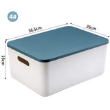 elvesmall Desk Sundries Storage Box with Lid Wardrobe Clothes Drawer Plastic Storage Basket Container Organizer for Cosmetics Small Things