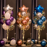 elvesmall 1.3M Table Balloons Stand Kit  with String Light Table Centerpiece Balloon for Birthday Baby Shower Christmas Party Decorations