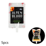 elvesmall Halloween Blood Bag 400ml PVC Food Grade Drink Bag For Haloween Party Decor Horror Props Cosplay Vampire Blood Pouch Energy Pack