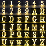 elvesmall DIY LED Letter Night Light Creative 26 English Alphabet Number Battery Lamp Romantic Wedding Party Decoration