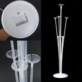 elvesmall LED Ballon Stand Column with Glow Lights String with Wedding Home Decoration Adult Birthday Party Decor Kids Balloon Gift Globos