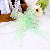 elvesmall 10pcs Wedding Bow Pull Flower Gift Packing Candy Box Accessories DIY Wedding Party Car Decor Pullbows Supplies Flower Ribbons