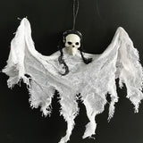 elvesmall Halloween Hanging Skull Head Ghost Haunted House Escape Horror Props Ornament Halloween Party Decorations for Home Terror Scary