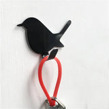 elvesmall 2Pcs Self Adhesive Hooks Bird Pattern Storage Holder for Bathroom Kitchen Hanger Stick on Wall Hanging Door Clothes Towel Racks