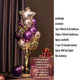 elvesmall 1.3M Table Balloons Stand Kit  with String Light Table Centerpiece Balloon for Birthday Baby Shower Christmas Party Decorations
