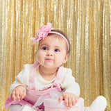 elvesmall Sequin Wedding Photo Booth Backdrop Photography Background Party Birthday Baby Shower Glitter Curtain for Women Girls Party DIY