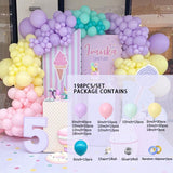 elvesmall Macaron 4D Latex Balloon Arch Garlands  Pink Rustic Wedding Ballons Happy Birthday Decoration Girl Baloon Bride To Be Balon