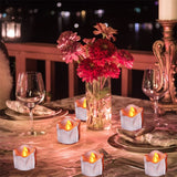 3pcs Flameless LED Candle Lights Battery Operated Tea Lights For Halloween Christmas Party Home Decor Night Lamp Wedding Gifts