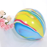 elvesmall Ink Graffiti Color Cloud Latex Balloons Imitation US Thickened 10inch Wedding Birthday Party Festival Decoration Agate Ballon