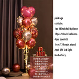 elvesmall 1.3M Table Balloons Stand Kit  with String Light Table Centerpiece Balloon for Birthday Baby Shower Christmas Party Decorations