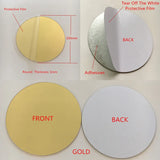 elvesmall 10pcs Diameter 100x1mm Acrylic Wall Mirrors Round Stickers Plastic Hotel Decorative Miroir Mural DIY Plak Espejo Decorativos