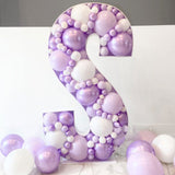 elvesmall  Letter Heart A-z 40inch Big Balloon Number Mosaic 0-9 Happy Birthday Wedding Party Decoration Baby Shower Large Figure Globo DIY