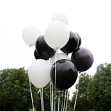 elvesmall 20pcs 10 Inch Black White Mixed Matte Latex Balloons Birthday Wedding Party Decoration Helium Balls Baby Shower Decor Globos