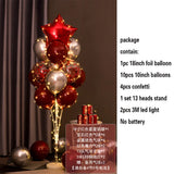 elvesmall 1.3M Table Balloons Stand Kit  with String Light Table Centerpiece Balloon for Birthday Baby Shower Christmas Party Decorations