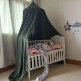 elvesmall Baby Canopy Mosquito Children Room Decoration Crib Netting Baby Tent Hung Dome Baby Mosquito Net Photography Props