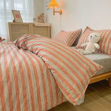 elvesmall Nordic Duvet Cover and Bedsheet 220x240 Quilt Cover Fashion 150x200 Duvet Cover Fashion Luxury Bedding Set Soft Plaid Bed Linen
