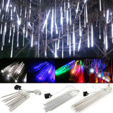 elvesmall  30cm /50cm Waterproof Meteor Shower Rain 8 Tube LED String Lights For Outdoor Holiday Christmas Decoration Tree EU/US/AU/UK Plug