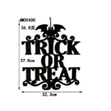 elvesmall  Wooden Halloween Pumpkin Ornament, Door, Wall Mount, Wall, Trick or Treat, Halloween Party, DIY Decoration