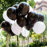 elvesmall 20pcs 10 Inch Black White Mixed Matte Latex Balloons Birthday Wedding Party Decoration Helium Balls Baby Shower Decor Globos